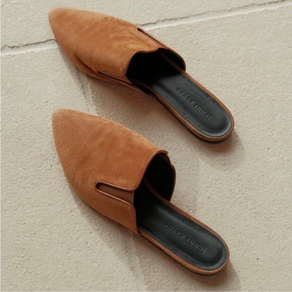 Jenni Kayne Suede Mule Women’s 6.5 Camel Brown Contemporary Travel‎ Professional - Picture 3 of 13